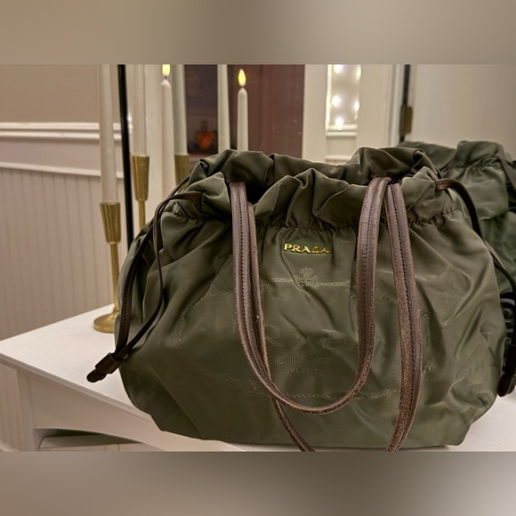 Prada Dark Green tote/shoulder bag